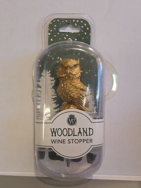 Woodland Gold Owl Wine Stopper